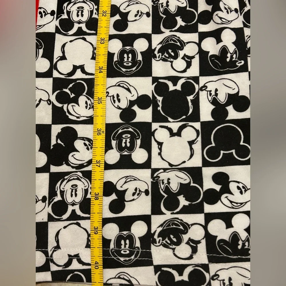 Disney Mickey Mouse Black & White Character Print Pajama Pant Loungers - Picture 3 of 4